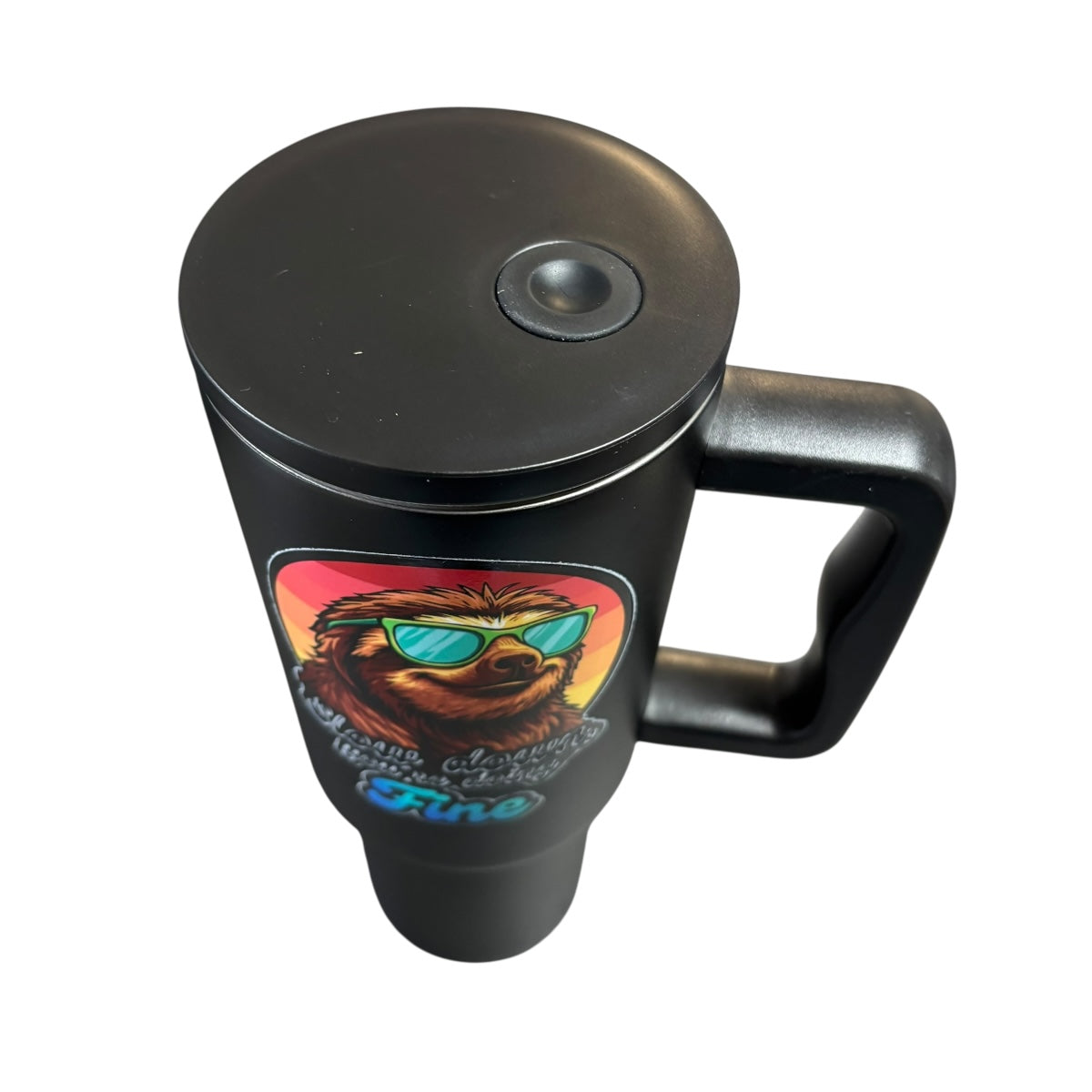 Termo Color Negro Perezoso 1.2 Litros