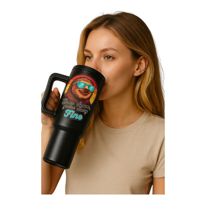Termo Color Negro Perezoso 1.2 Litros