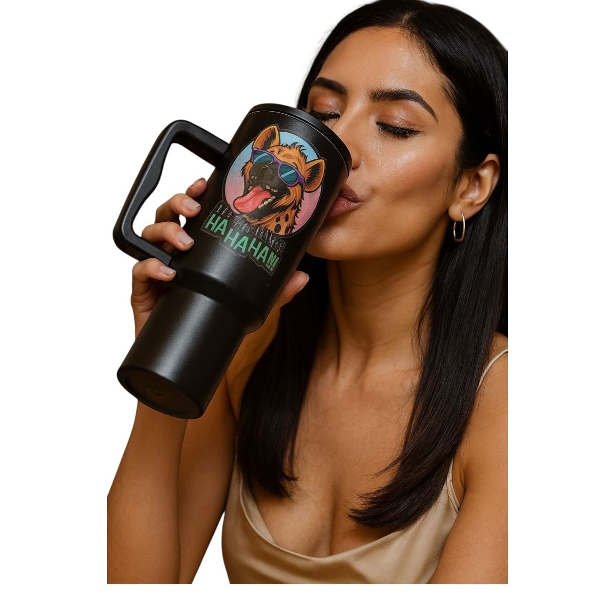 Termo Color Negro Perezoso 1.2 Litros