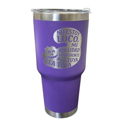 Termo Color Morado Gato Risón 887 ml