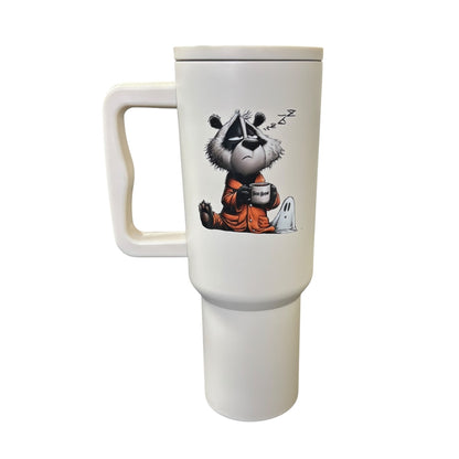 Termo Color Blanco Mate Halloween Perros 1.2 Litros