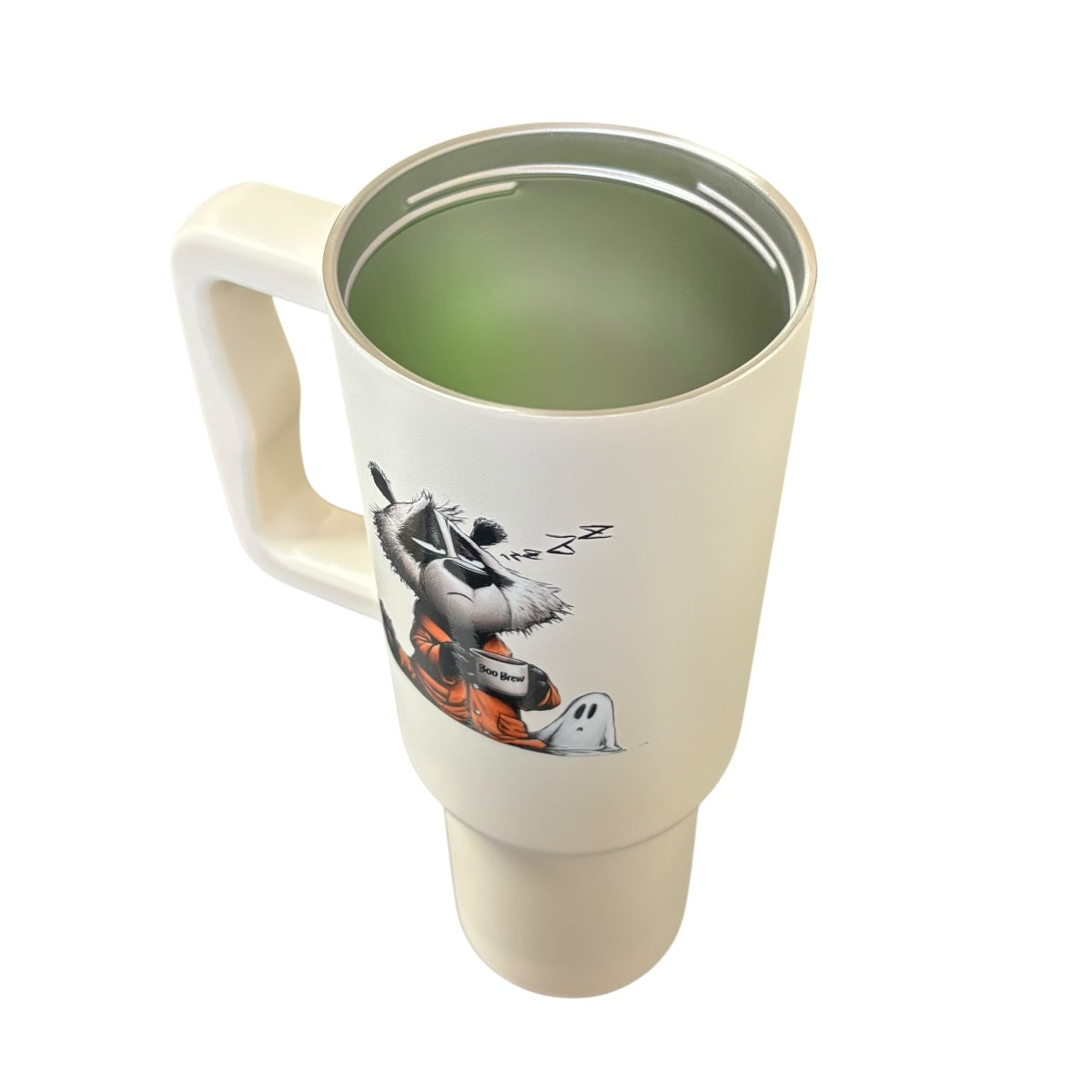 Termo Color Blanco Mate Halloween Perros 1.2 Litros