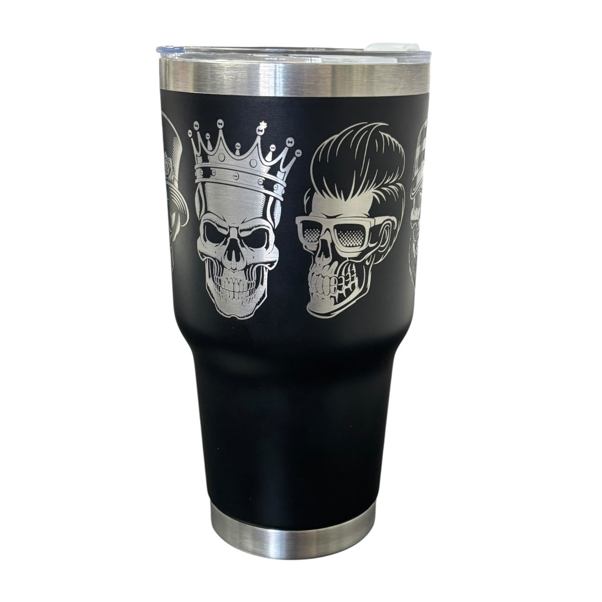 Termo Color Negro Calaveras 887 ml