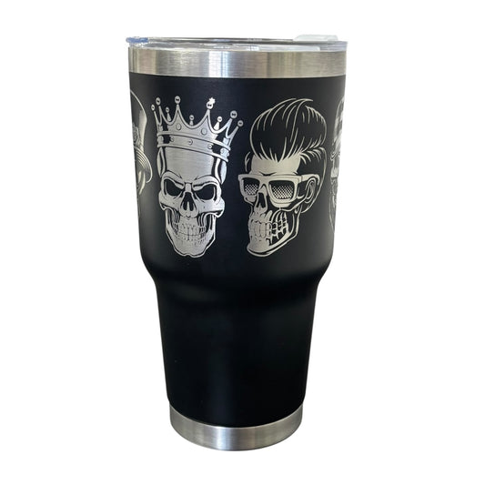 Termo Color Negro Calaveras 887 ml