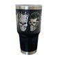Termo Color Negro Calaveras 887 ml