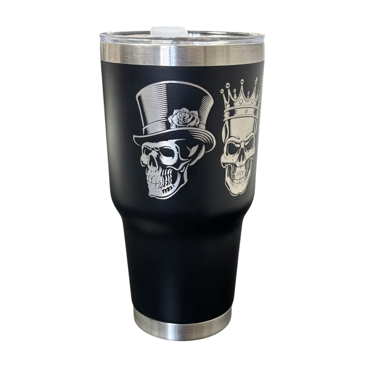 Termo Color Negro Calaveras 887 ml