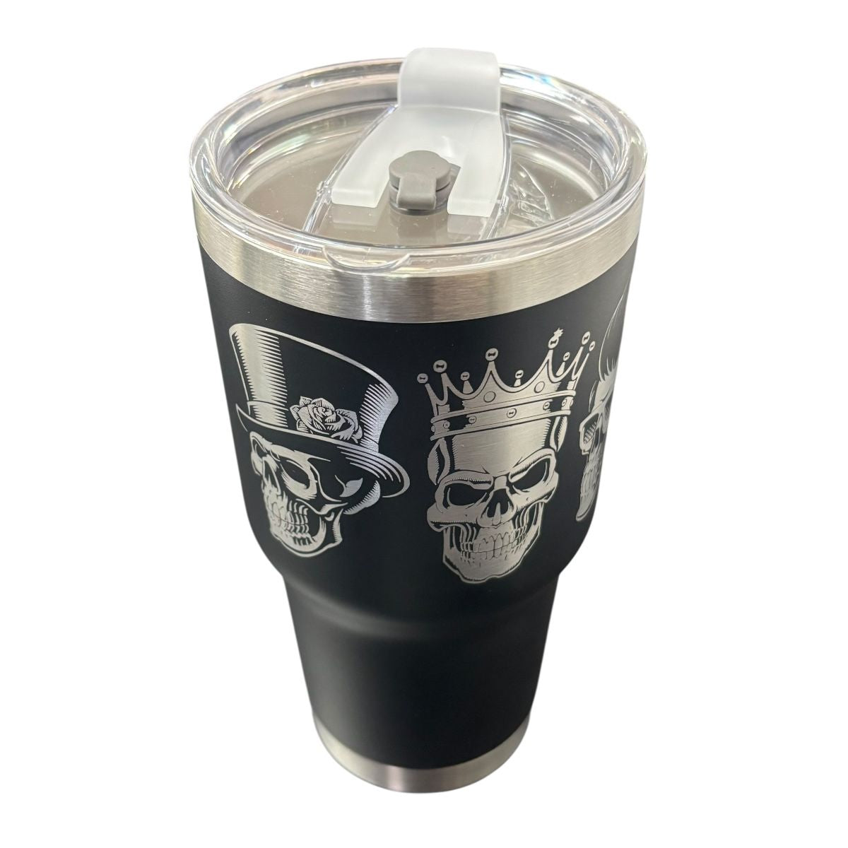 Termo Color Negro Calaveras 887 ml