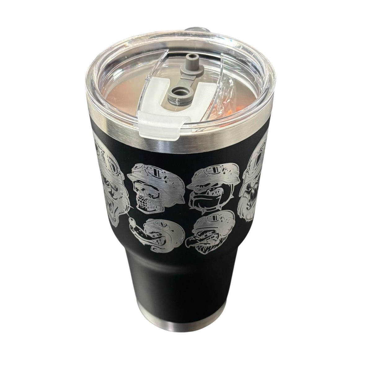 Termo Color Negro Animales 887 ml