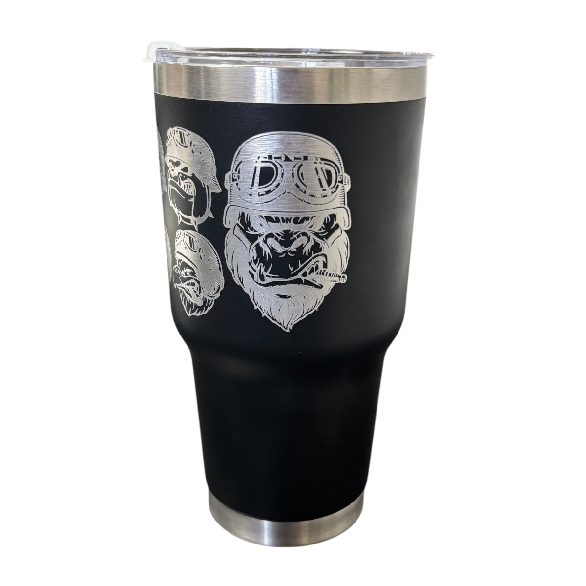Termo Color Negro Animales 887 ml