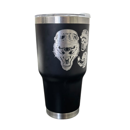 Termo Color Negro Animales 887 ml