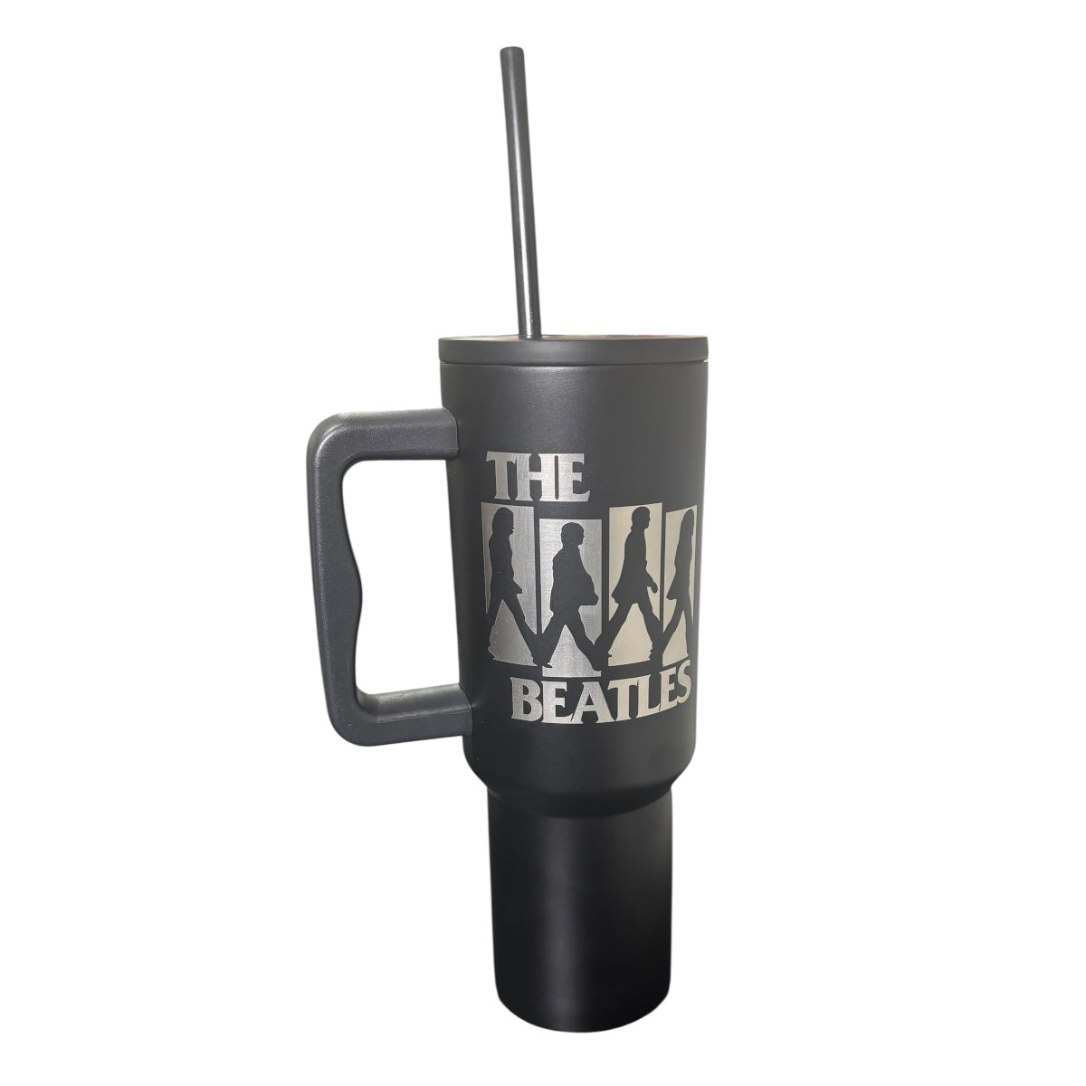 Termo De Acero Inoxidable Termomania Edición Especial The Beatles Color Negro 1.2 Litros
