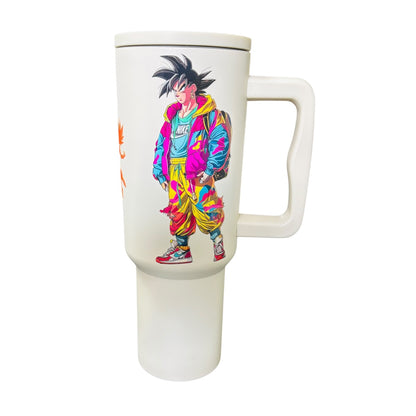 Termo Color Blanco Mate Goku 1.2 Litros