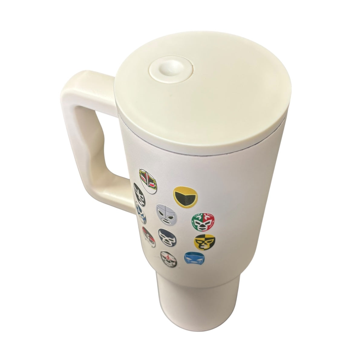 Termo Color Blanco Mate Luchadores 1.2 Litros
