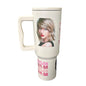 Termo Color Blanco Mate Taylor Swift 1.2 Litros