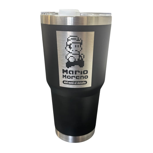 Termo Color Negro Cantinflas 887 Mililitros