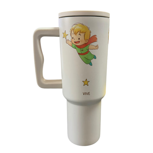 Termo El Principito Color Blanco Mate