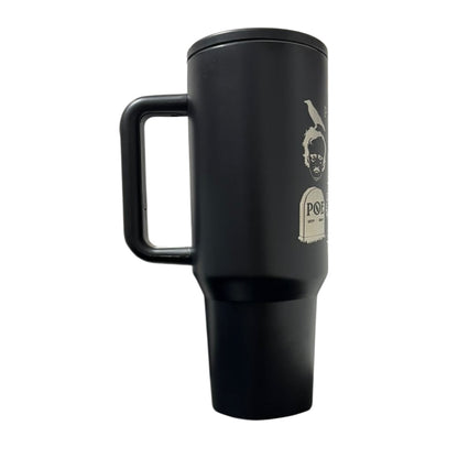 Termo De Acero Inoxidable Edgar Allan Poe Negro 1.2 Litros