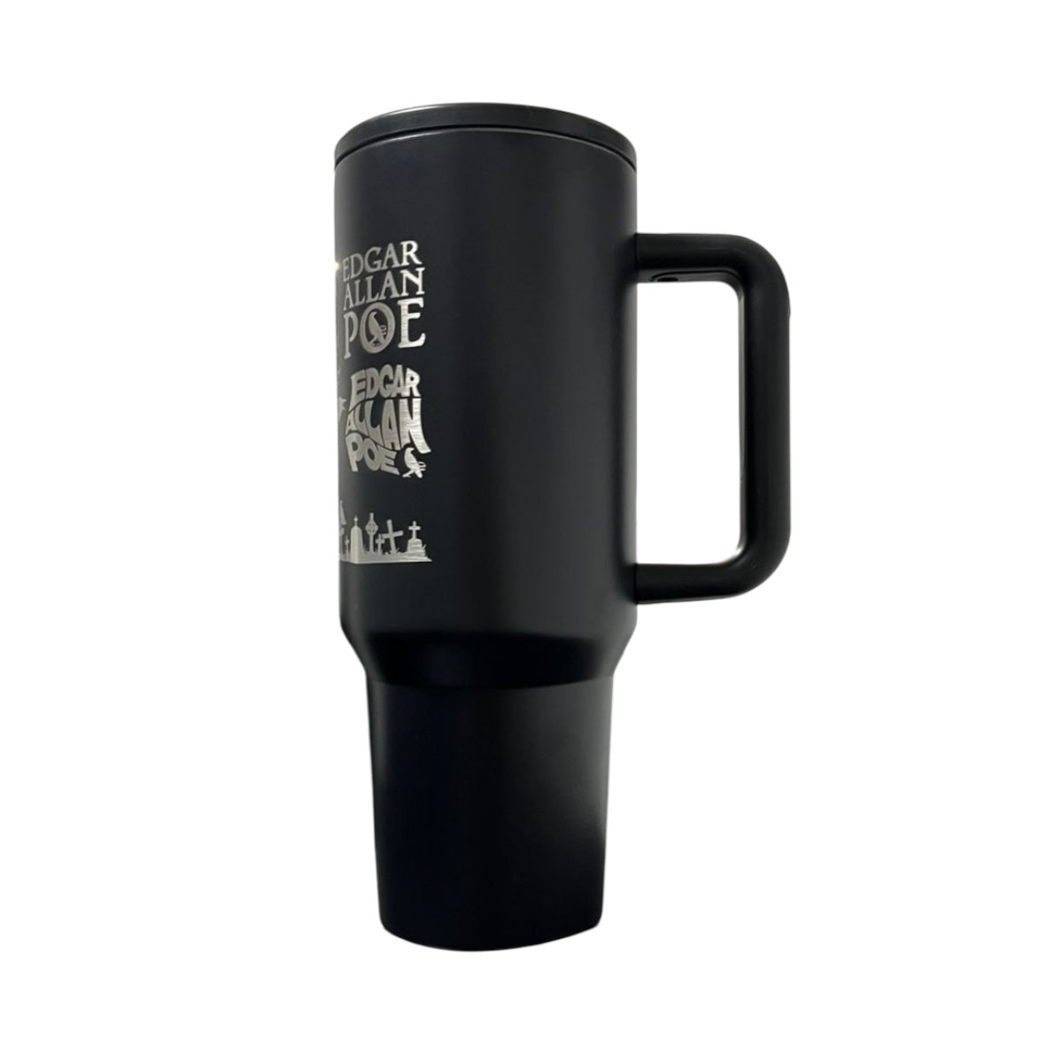 Termo De Acero Inoxidable Edgar Allan Poe Negro 1.2 Litros