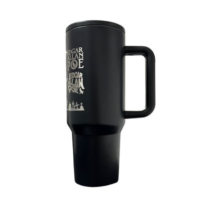Termo De Acero Inoxidable Edgar Allan Poe Negro 1.2 Litros