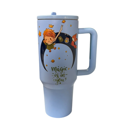 Termo De Acero Inoxidable El Principito Azul 1.2 Litros