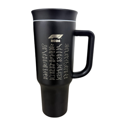 Termo Acero Inoxidable Cadillac F1 Negro 1.2 Litros