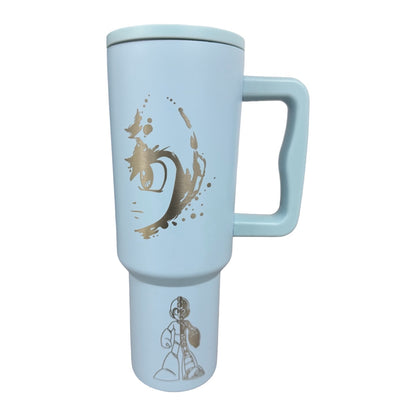 Termo Acero Inoxidable Megaman Azul 1.2 Litros