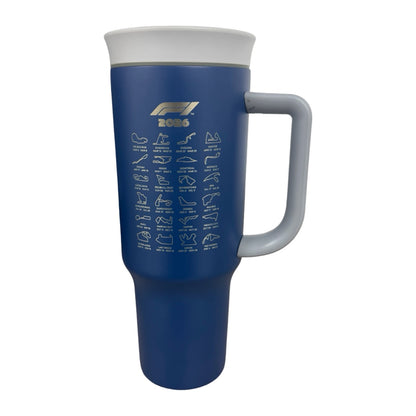 Termo Acero Inoxidable Cadillac F1 Azul Marino 1.2 Litros