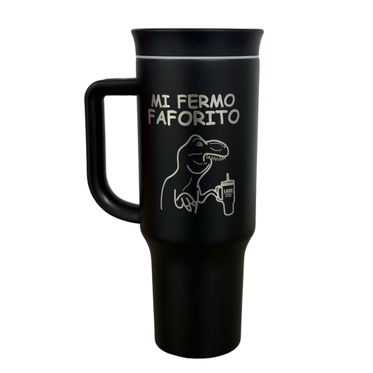 Termo Acero Inoxidable Dino T Rex Negro 1.2 Litros