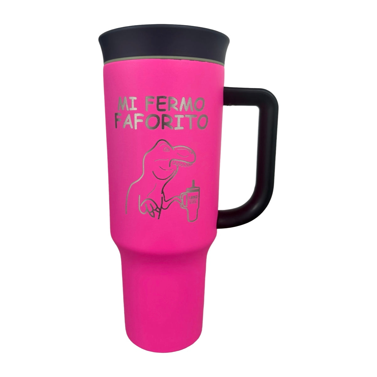 Termo Acero Inoxidable Dino T Rex Fucsia 1.2 Litros
