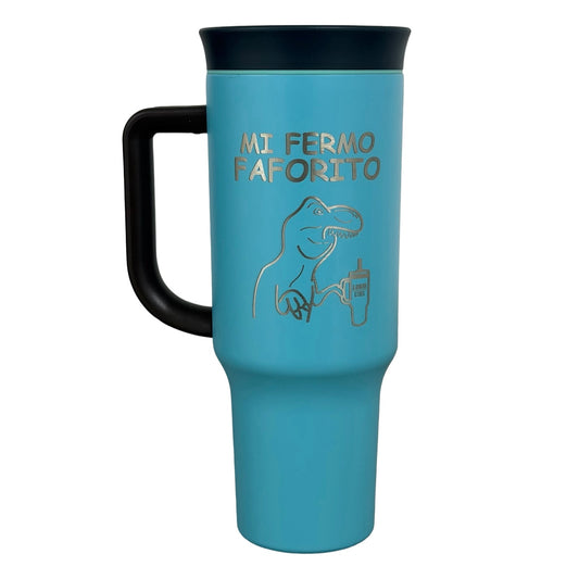 Termo Acero Inoxidable Dino T Rex Azul 1.2 Litros