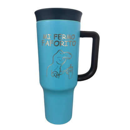 Termo Acero Inoxidable Dino T Rex Azul 1.2 Litros