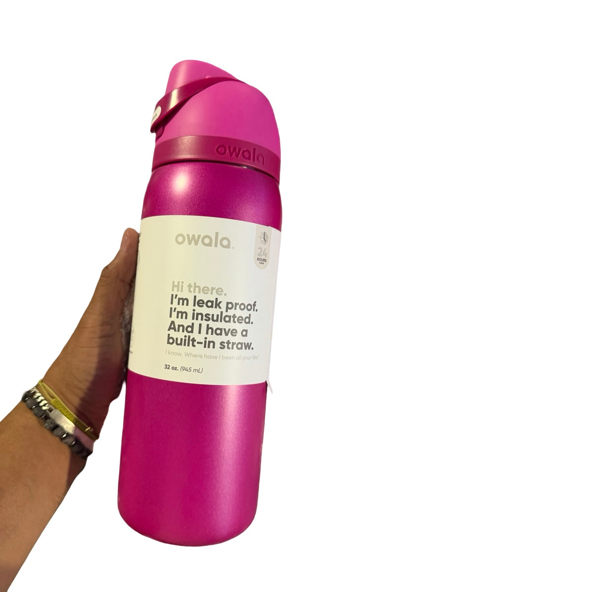 Termo Owala FreeSip Fucsia Glitter 32 Oz