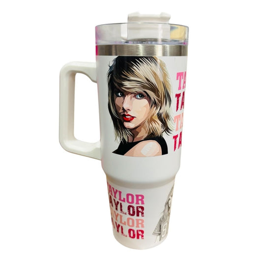 Termo Color Blanco Taylor Swift 887 ml