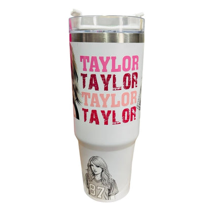 Termo Color Blanco Taylor Swift 887 ml