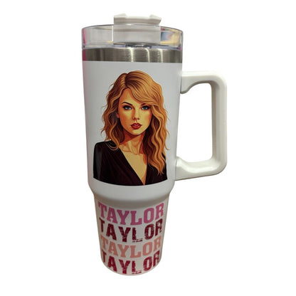 Termo Color Blanco Taylor Swift 887 ml