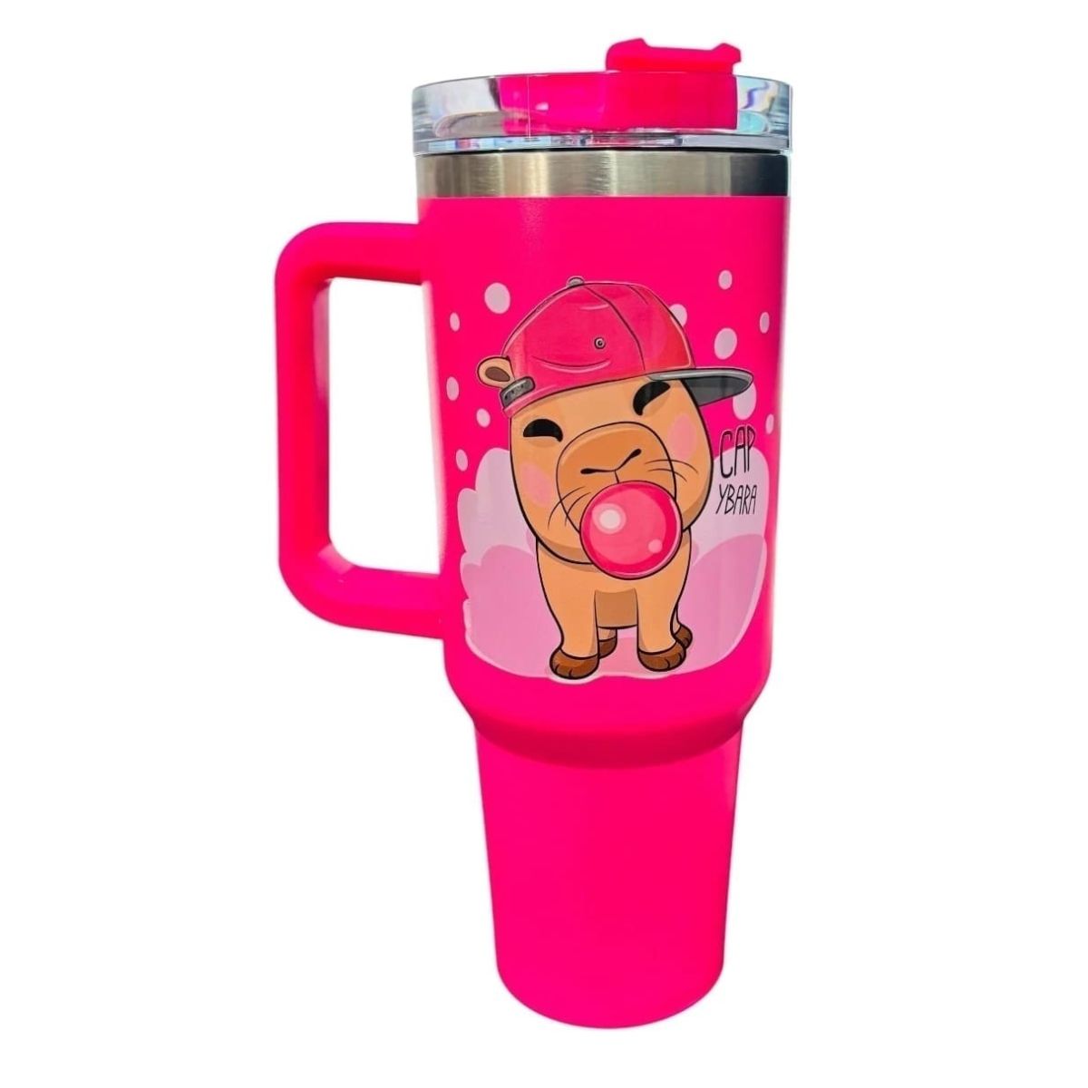 Termo color fucsia Capybara