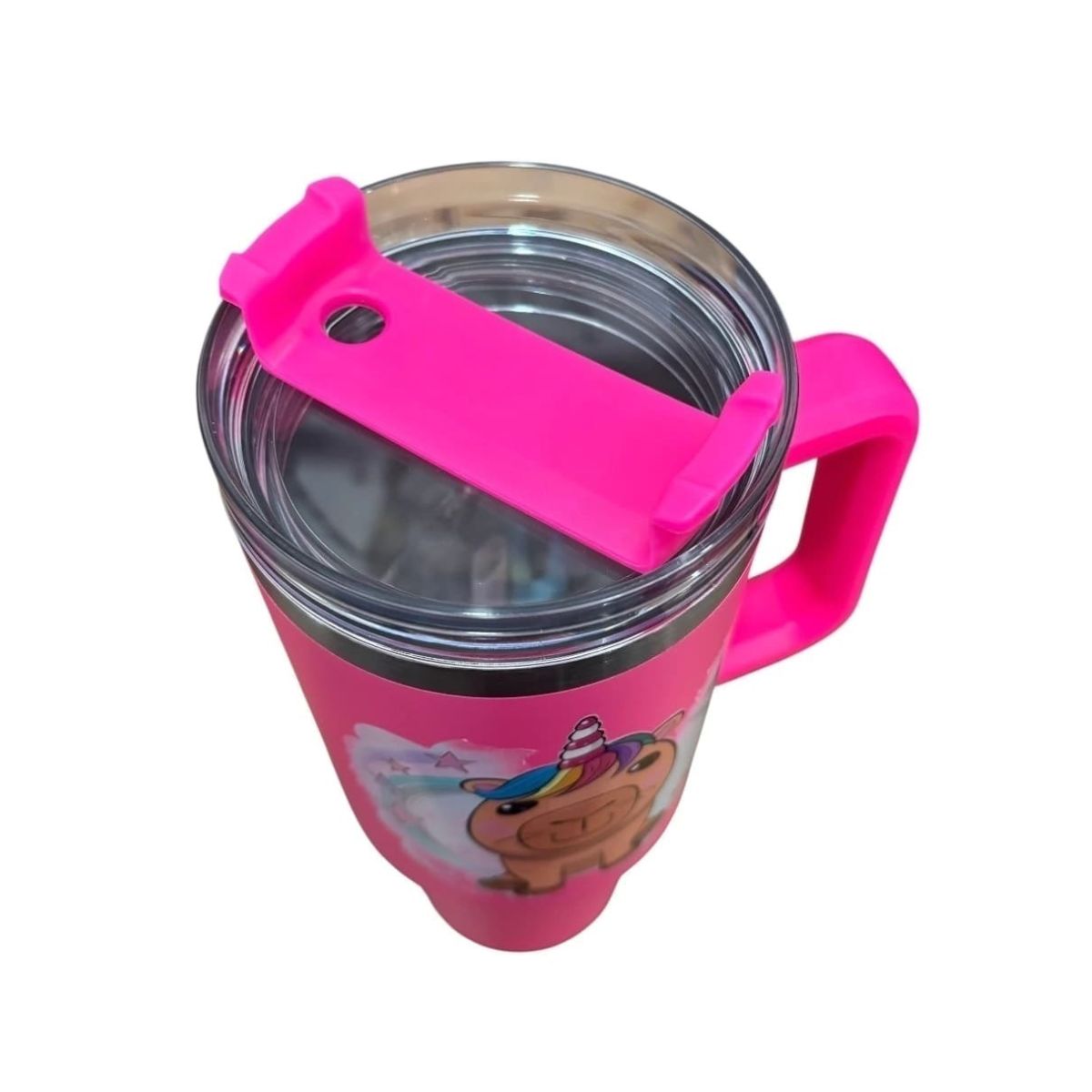 Termo color fucsia Capybara