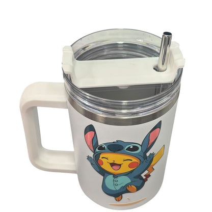 Termo Color Blanco Pikachu 1.2 Litros