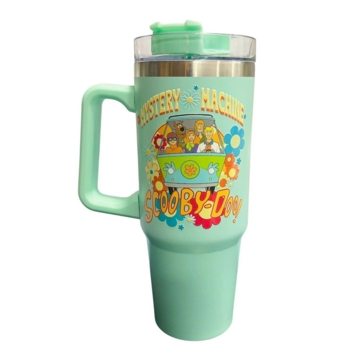 Termo de acero inoxidable color menta, Scooby Doo