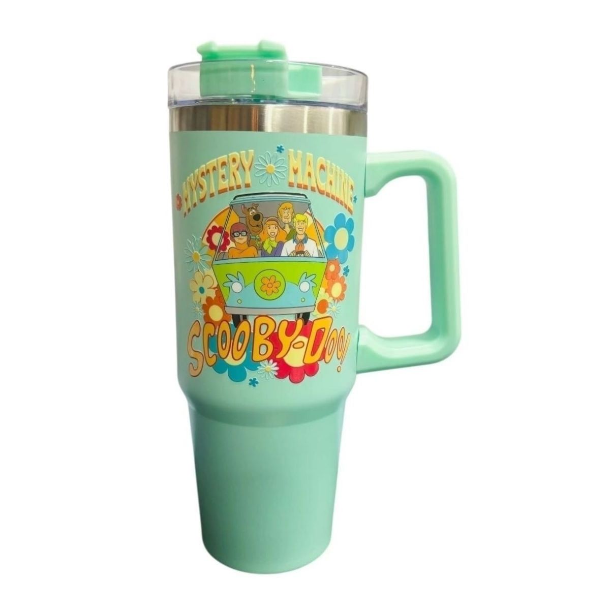 Termo de acero inoxidable color menta, Scooby Doo
