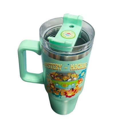 Termo de acero inoxidable color menta, Scooby Doo