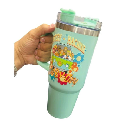 Termo de acero inoxidable color menta, Scooby Doo