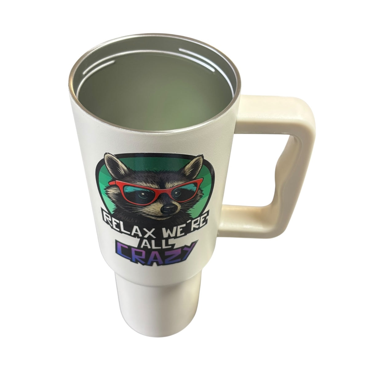 Termo Blanco Mate Mapache 1.2 Litros