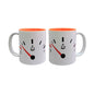 Set De 2 Tazas Falta Gasolina Blanco