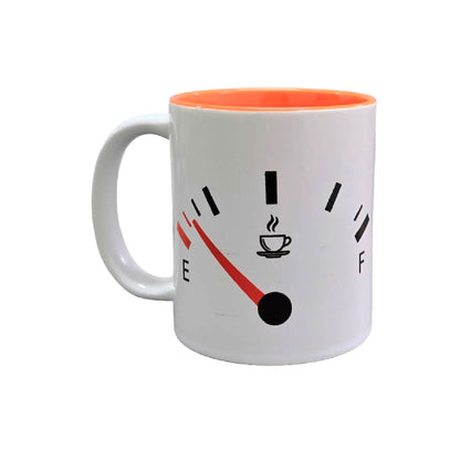 Set De 2 Tazas Falta Gasolina Blanco