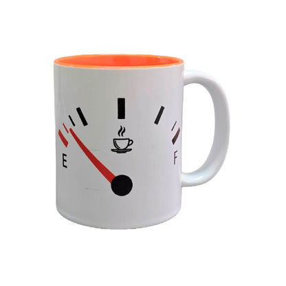 Set De 2 Tazas Falta Gasolina Blanco