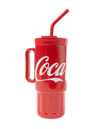 Termo de acero inoxidable color rojo de 1.2 litros, Coca Cola